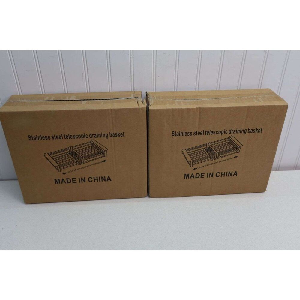 NEW Stainless Steel Telescoping Draining Baskets!